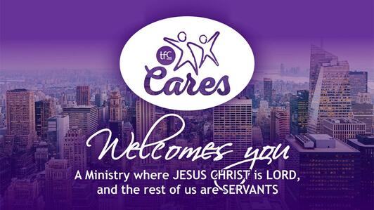 Picture saying TFC Cares Welcomes You